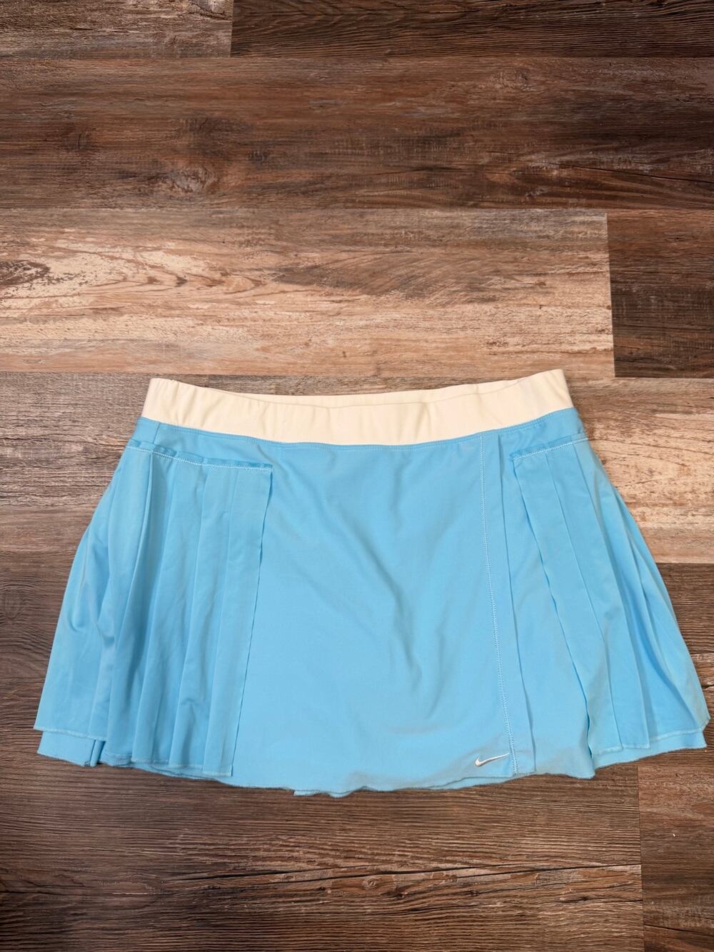 Nike Carolina Blue Pleated Tennis Skirt/skort womens sz XL EUC golf run beach